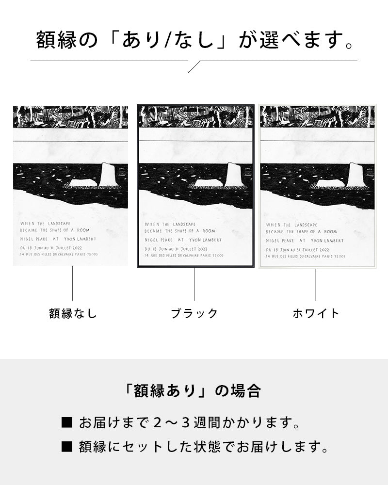 When the Landscape Became the Shape of a Roomポスター【Nigel Peake