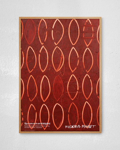 God Painting(Closed Eyes)【Rashid Johnson│ラシッド・ジョンソン】（70cm×100cm）