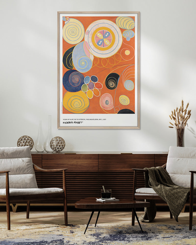 The Ten Largest, Youth, No 3ポスター【HILMA AF KLINT│ヒルマ・アフ・クリント】（70cm×100cm）