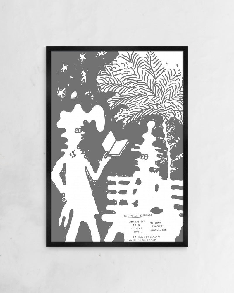 Reading in parcポスター【Stefan Marx│ステファン・マルクス】（59cm×84cm）