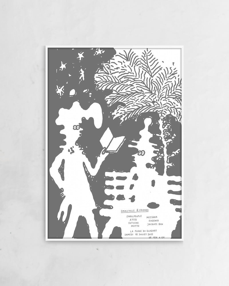 Reading in parcポスター【Stefan Marx│ステファン・マルクス】（59cm×84cm）