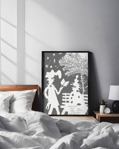 Reading in parcポスター【Stefan Marx│ステファン・マルクス】（59cm×84cm）