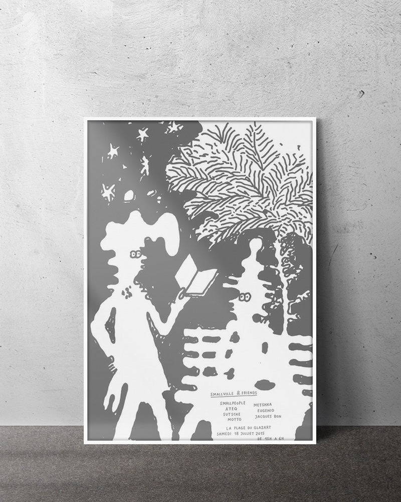 Reading in parcポスター【Stefan Marx│ステファン・マルクス】（59cm×84cm）