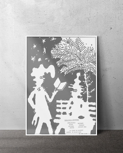 Reading in parcポスター【Stefan Marx│ステファン・マルクス】（59cm×84cm）