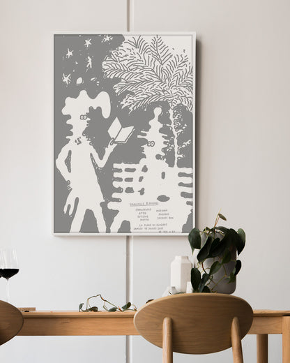 Reading in parcポスター【Stefan Marx│ステファン・マルクス】（59cm×84cm）