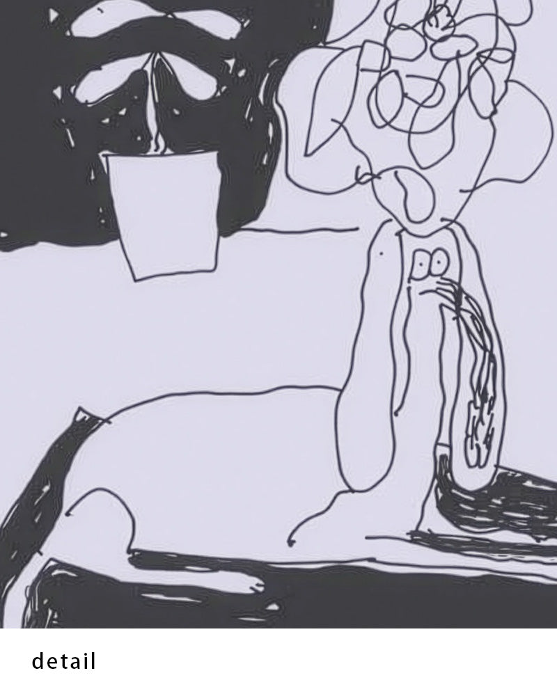 Dog on carpetポスター【Stefan Marx│ステファン・マルクス】（59cm×84cm）