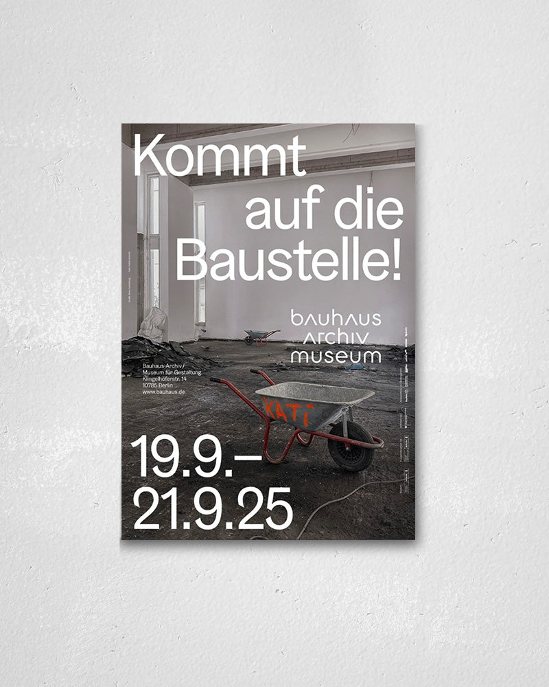 Bauhaus Archive Construction Site(2025)ポスター【Bauhaus│バウハウス】（84.1cm×59.4cm）