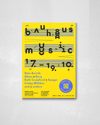 Bauhaus Music 2024ポスター【Bauhaus│バウハウス】（84.1cm×59.4cm）