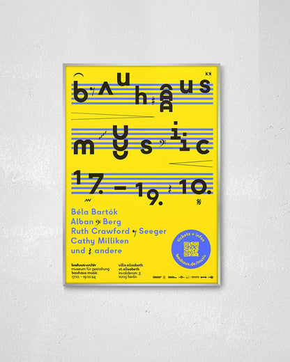Bauhaus Music 2024ポスター【Bauhaus│バウハウス】（84.1cm×59.4cm）