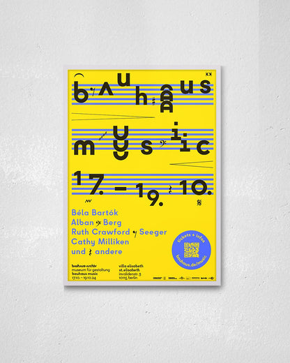 Bauhaus Music 2024ポスター【Bauhaus│バウハウス】（84.1cm×59.4cm）