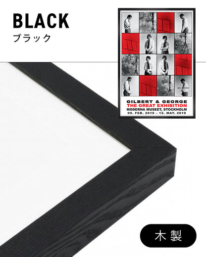 Red Morning Exhibitionポスター【Gilbert & George│ジョージ&ギルバート】（84cm×59.4cm）