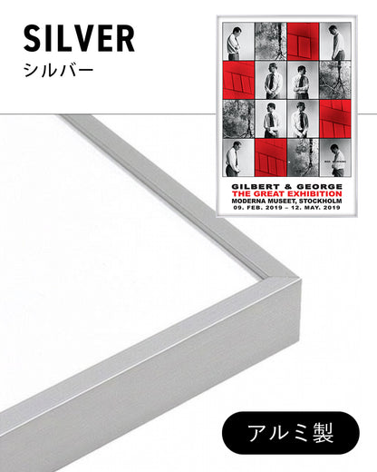 Red Morning Exhibitionポスター【Gilbert & George│ジョージ&ギルバート】（84cm×59.4cm）