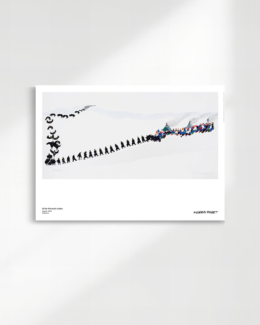 Gajjrát (The Crows)ポスター【Britta Marakatt-Labba│ブリッタ・マラカット＝ラバ】（70cm×50cm）