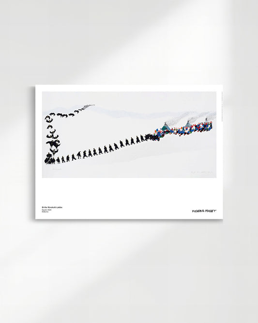 Gajjrát (The Crows)ポスター【Britta Marakatt-Labba│ブリッタ・マラカット＝ラバ】（70cm×50cm）