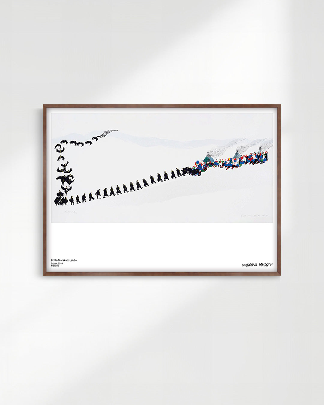 Gajjrát (The Crows)ポスター【Britta Marakatt-Labba│ブリッタ・マラカット＝ラバ】（70cm×50cm）