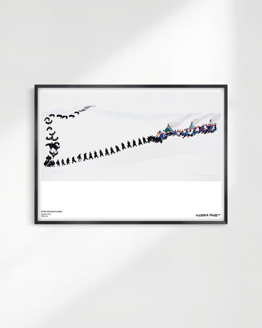 Gajjrát (The Crows)ポスター【Britta Marakatt-Labba│ブリッタ・マラカット＝ラバ】（70cm×50cm）