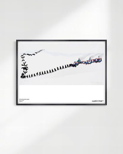 Gajjrát (The Crows)ポスター【Britta Marakatt-Labba│ブリッタ・マラカット＝ラバ】（70cm×50cm）