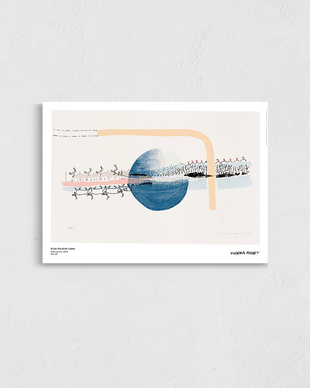 ODDA ULBMILAT (New Painting)ポスター【Britta Marakatt-Labba│ブリッタ・マラカット＝ラバ】（70cm×50cm）