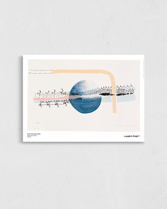 ODDA ULBMILAT (New Painting)ポスター【Britta Marakatt-Labba│ブリッタ・マラカット＝ラバ】（70cm×50cm）