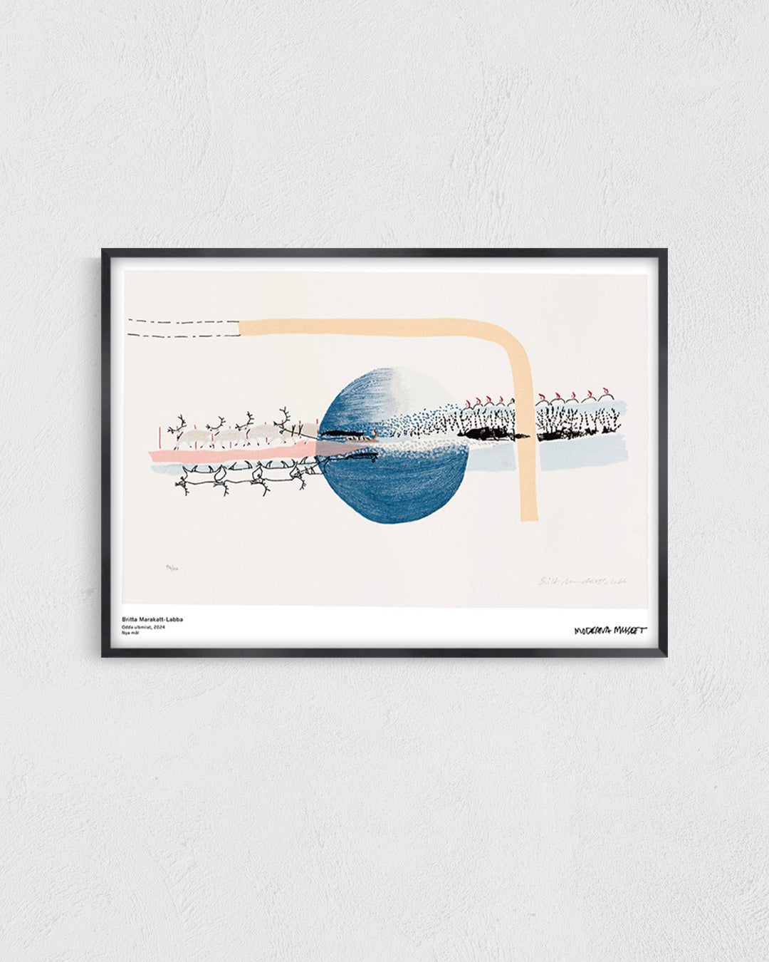 ODDA ULBMILAT (New Painting)ポスター【Britta Marakatt-Labba│ブリッタ・マラカット＝ラバ】（70cm×50cm）