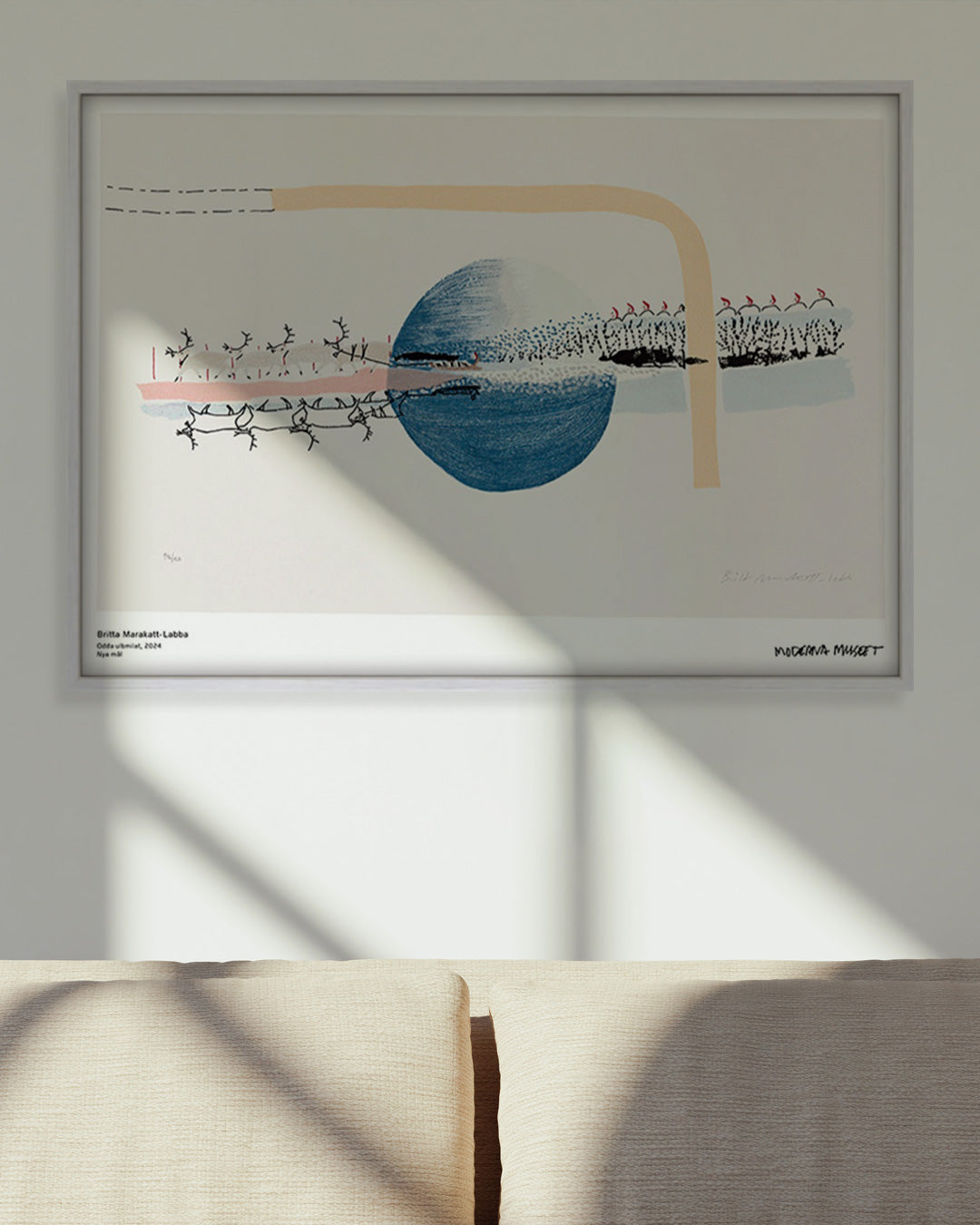 ODDA ULBMILAT (New Painting)ポスター【Britta Marakatt-Labba│ブリッタ・マラカット＝ラバ】（70cm×50cm）