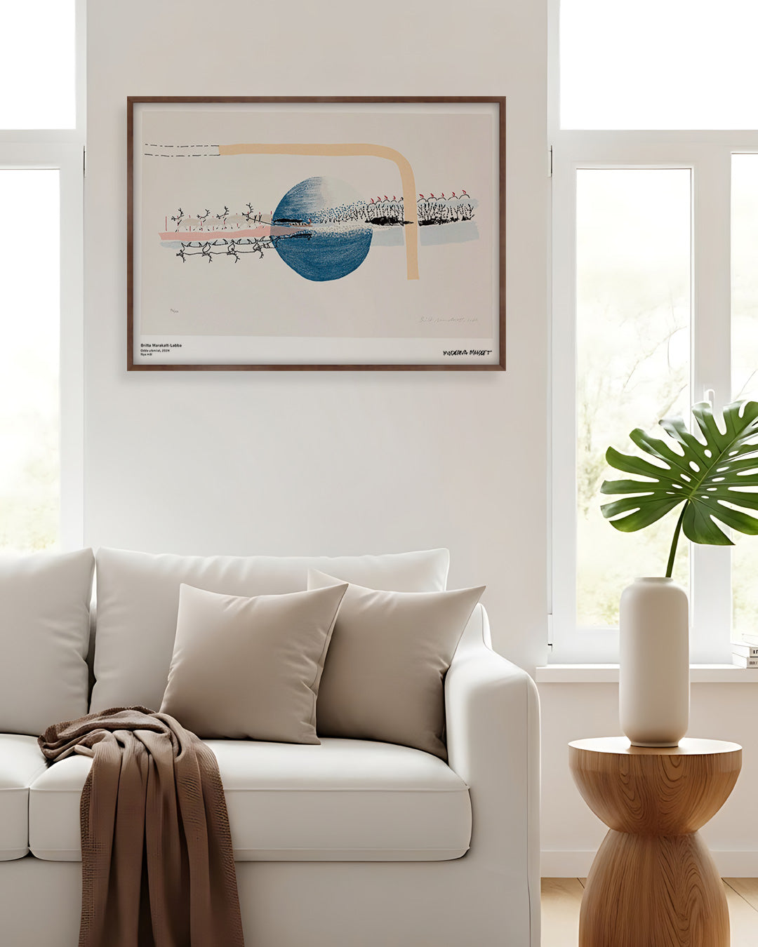 ODDA ULBMILAT (New Painting)ポスター【Britta Marakatt-Labba│ブリッタ・マラカット＝ラバ】（70cm×50cm）