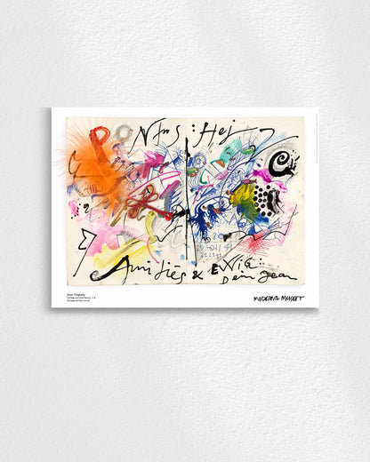 Collage sur Club Menuポスター【Jean Tinguely│ジャン・ティンゲリー】（30cm×40cm）