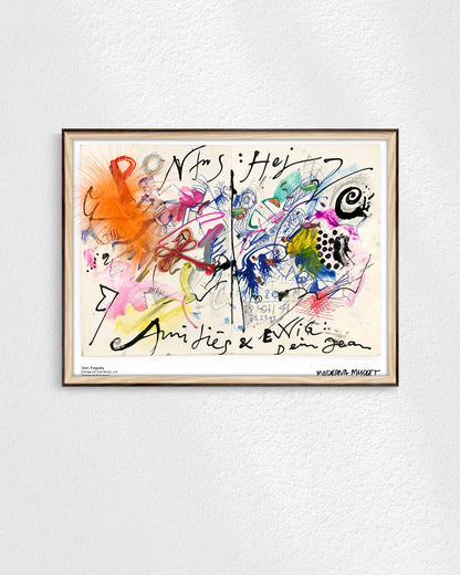 Collage sur Club Menuポスター【Jean Tinguely│ジャン・ティンゲリー】（30cm×40cm）