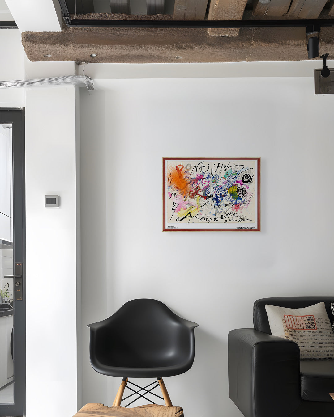 Collage sur Club Menuポスター【Jean Tinguely│ジャン・ティンゲリー】（30cm×40cm）