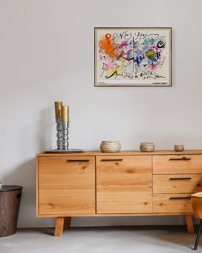 Collage sur Club Menuポスター【Jean Tinguely│ジャン・ティンゲリー】（30cm×40cm）