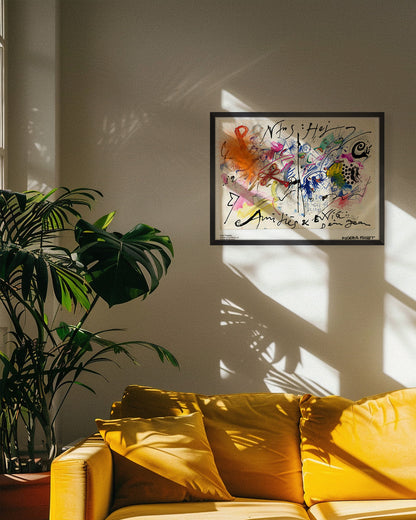 Collage sur Club Menuポスター【Jean Tinguely│ジャン・ティンゲリー】（30cm×40cm）