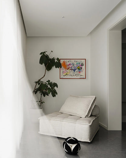 Collage sur Club Menuポスター【Jean Tinguely│ジャン・ティンゲリー】（30cm×40cm）