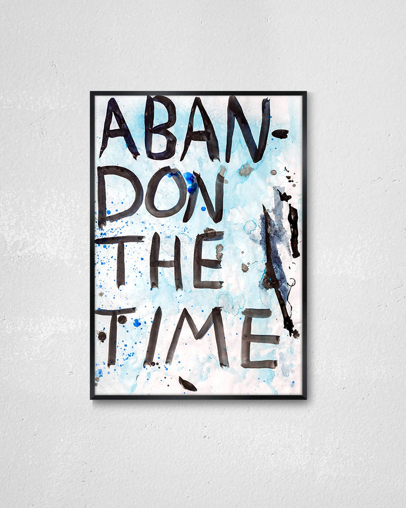 Abandon the Time 01ポスター【David Horvitz│デヴィッド・ホーヴィッツ】（78.5cm×54.6cm）