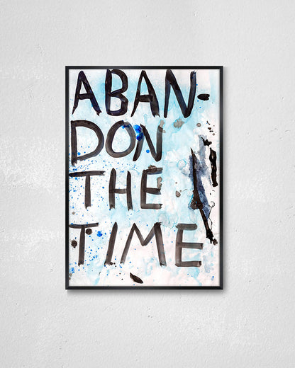 Abandon the Time 01ポスター【David Horvitz│デヴィッド・ホーヴィッツ】（78.5cm×54.6cm）