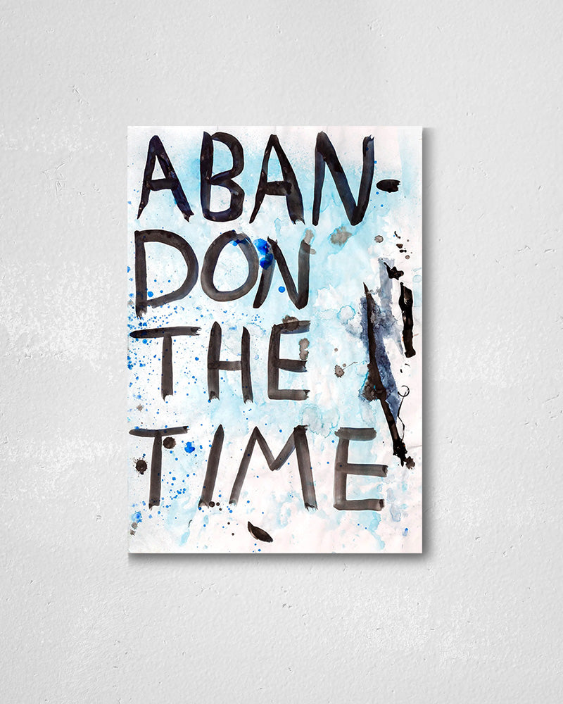 Abandon the Time 01ポスター【David Horvitz│デヴィッド・ホーヴィッツ】（78.5cm×54.6cm）