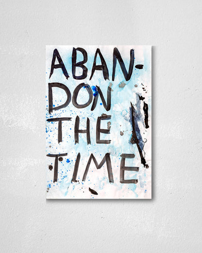 Abandon the Time 01ポスター【David Horvitz│デヴィッド・ホーヴィッツ】（78.5cm×54.6cm）