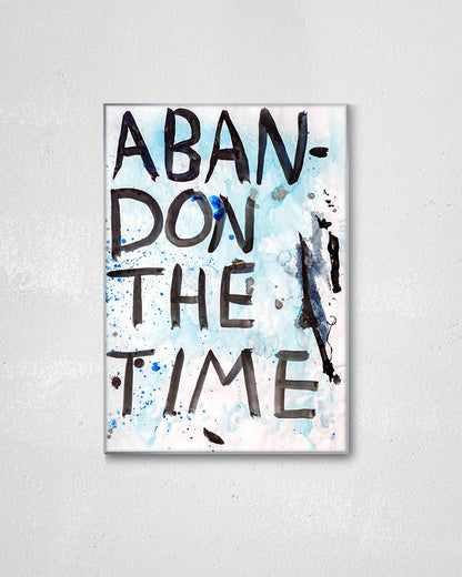 Abandon the Time 01ポスター【David Horvitz│デヴィッド・ホーヴィッツ】（78.5cm×54.6cm）