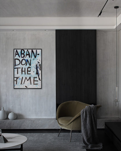 Abandon the Time 01ポスター【David Horvitz│デヴィッド・ホーヴィッツ】（78.5cm×54.6cm）