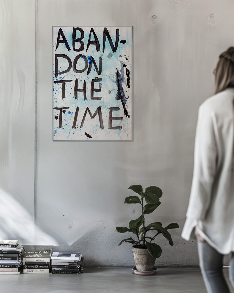 Abandon the Time 01ポスター【David Horvitz│デヴィッド・ホーヴィッツ】（78.5cm×54.6cm）