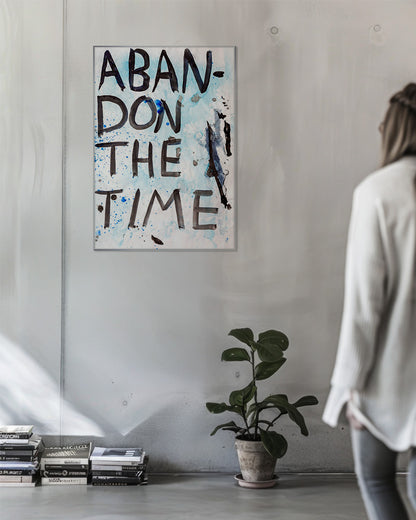 Abandon the Time 01ポスター【David Horvitz│デヴィッド・ホーヴィッツ】（78.5cm×54.6cm）