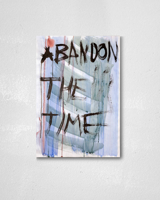 Abandon the Time02ポスター【David Horvitz│デヴィッド・ホーヴィッツ】（79cm×54.2cm）