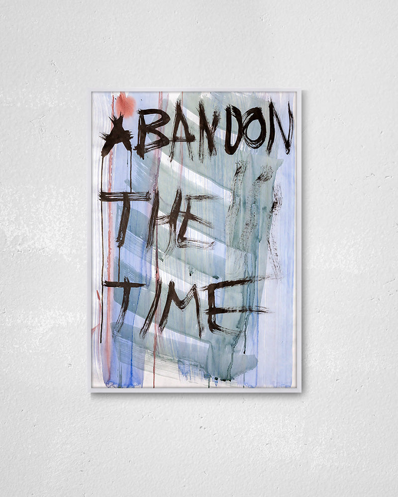 Abandon the Time02ポスター【David Horvitz│デヴィッド・ホーヴィッツ】（79cm×54.2cm）