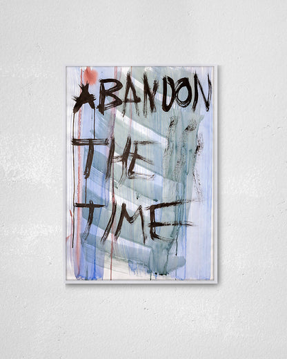Abandon the Time02ポスター【David Horvitz│デヴィッド・ホーヴィッツ】（79cm×54.2cm）