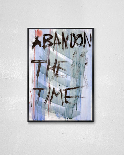 Abandon the Time02ポスター【David Horvitz│デヴィッド・ホーヴィッツ】（79cm×54.2cm）