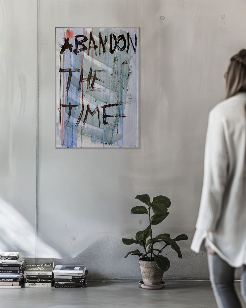 Abandon the Time02ポスター【David Horvitz│デヴィッド・ホーヴィッツ】（79cm×54.2cm）