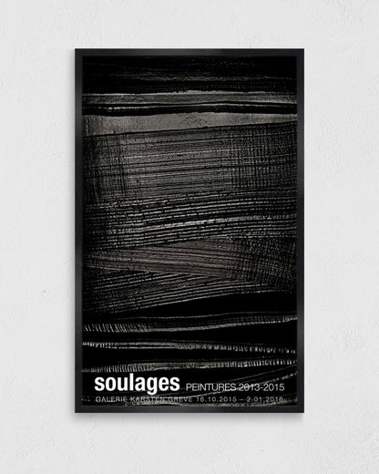 SOULAGES. PEINTURES 2013–2015ポスター【Pierre Soulages│ピエール・スーラージュ】（60cm×97cm）