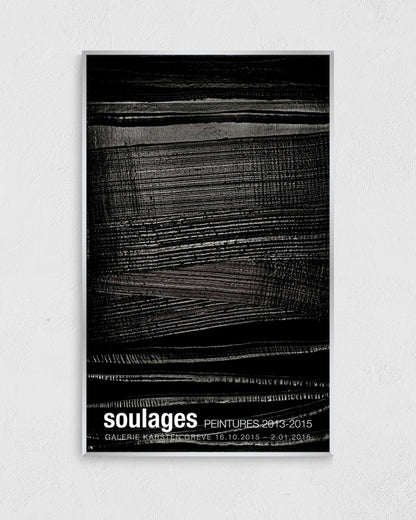 SOULAGES. PEINTURES 2013–2015ポスター【Pierre Soulages│ピエール・スーラージュ】（60cm×97cm）