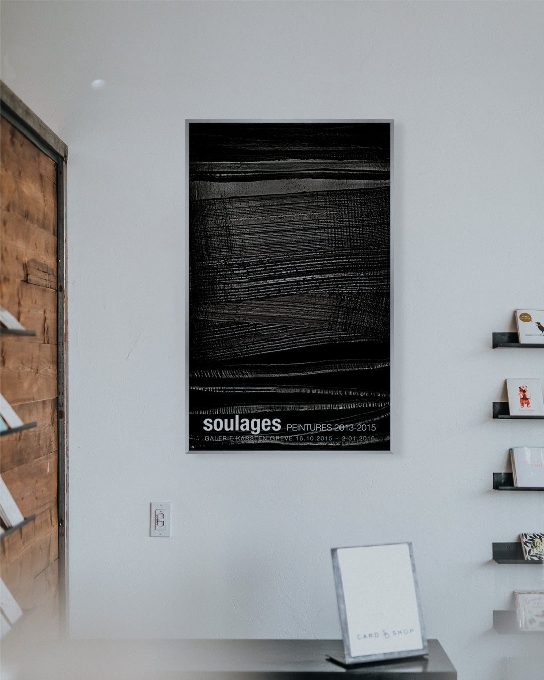 SOULAGES. PEINTURES 2013–2015ポスター【Pierre Soulages│ピエール・スーラージュ】（60cm×97cm）