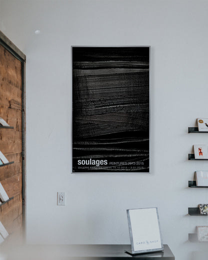 SOULAGES. PEINTURES 2013–2015ポスター【Pierre Soulages│ピエール・スーラージュ】（60cm×97cm）