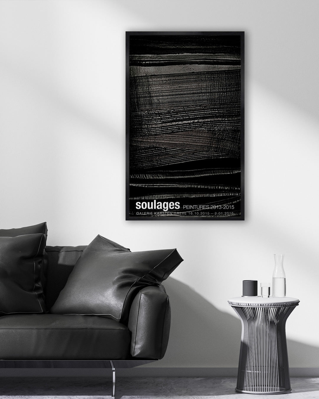 SOULAGES. PEINTURES 2013–2015ポスター【Pierre Soulages│ピエール・スーラージュ】（60cm×97cm）